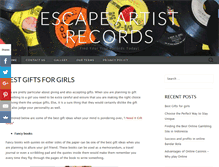 Tablet Screenshot of escapeartistrecords.com